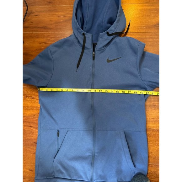 Nike Work Out Therma Full-zip Training Hoodie Navy with Pockets Men's Size S - Picture 10 of 14